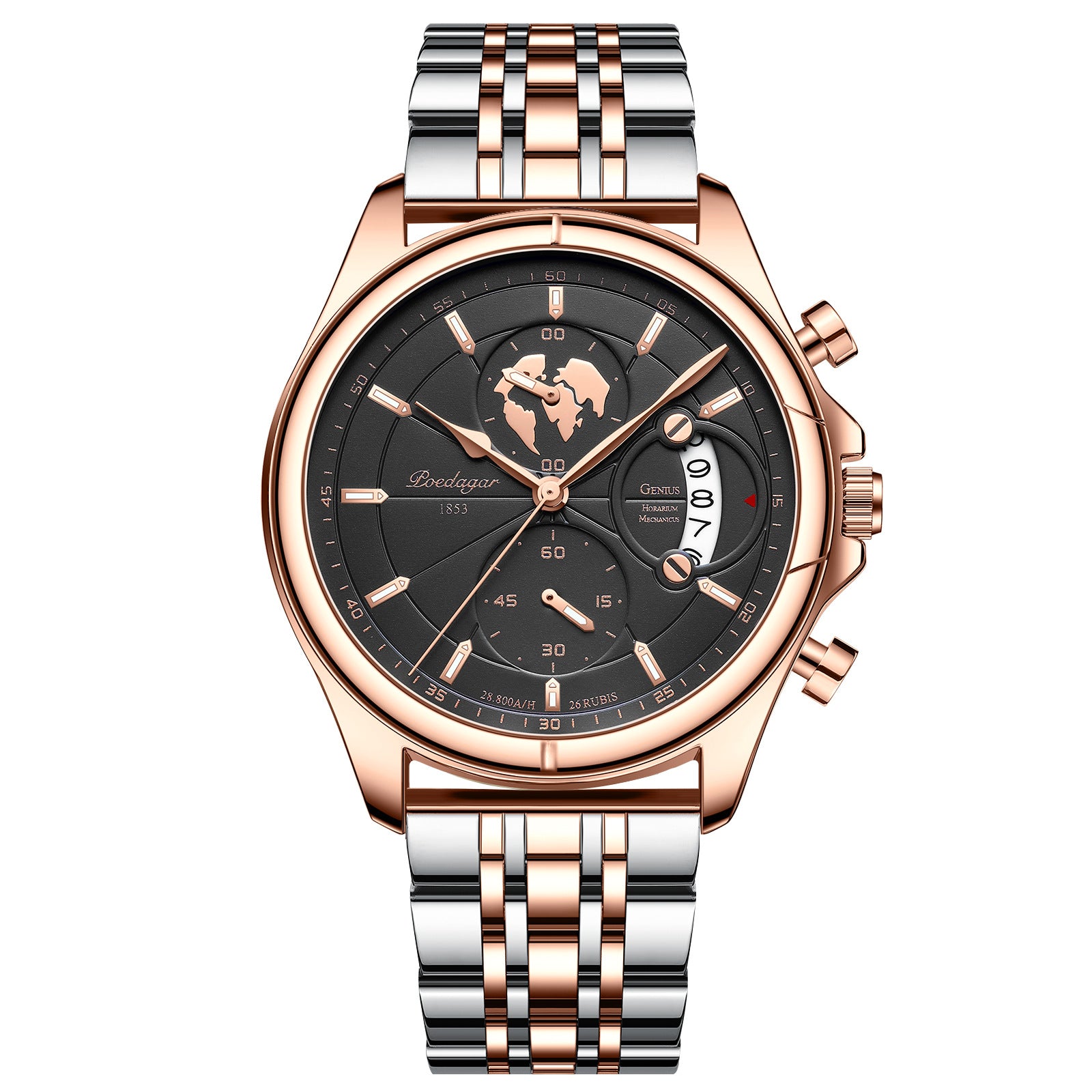 Swiss men's waterproof multi - function sports quartz watches.
