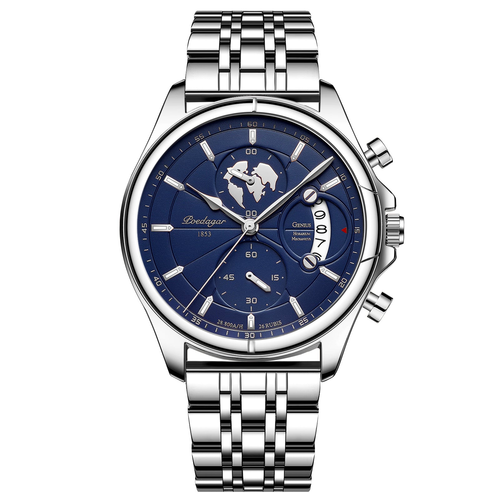 Swiss men's waterproof multi - function sports quartz watches.
