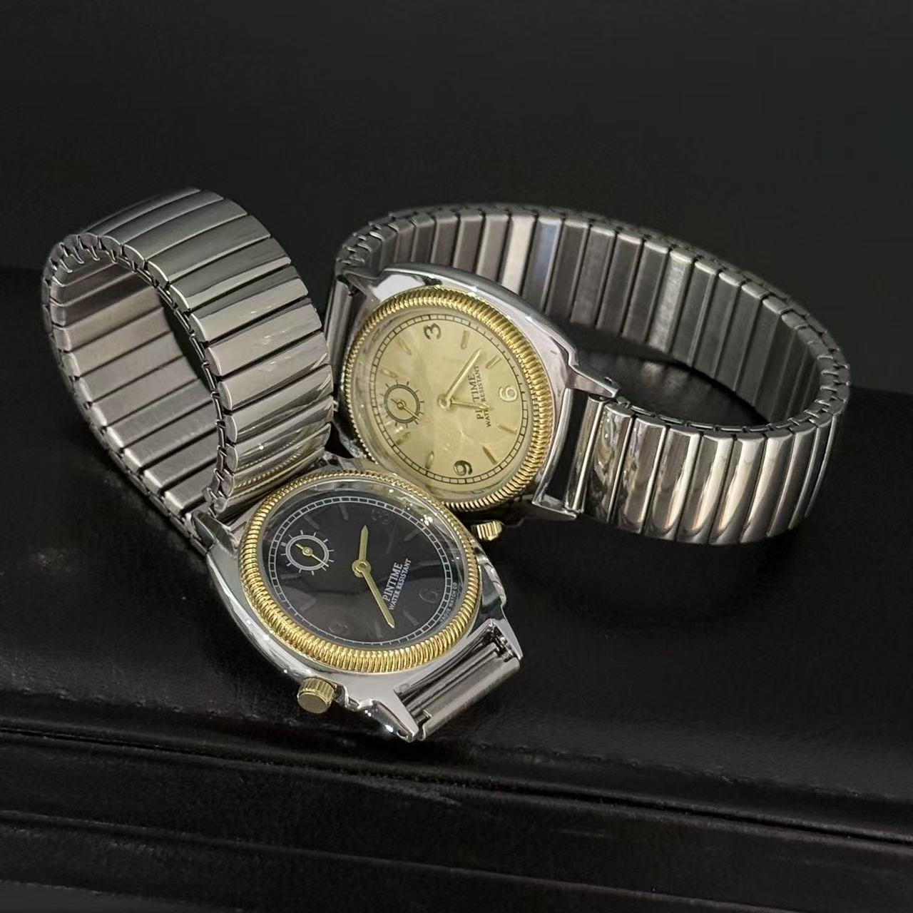 Futuristic Spring Steel Belt Waterproof Quartz Wrist Watch