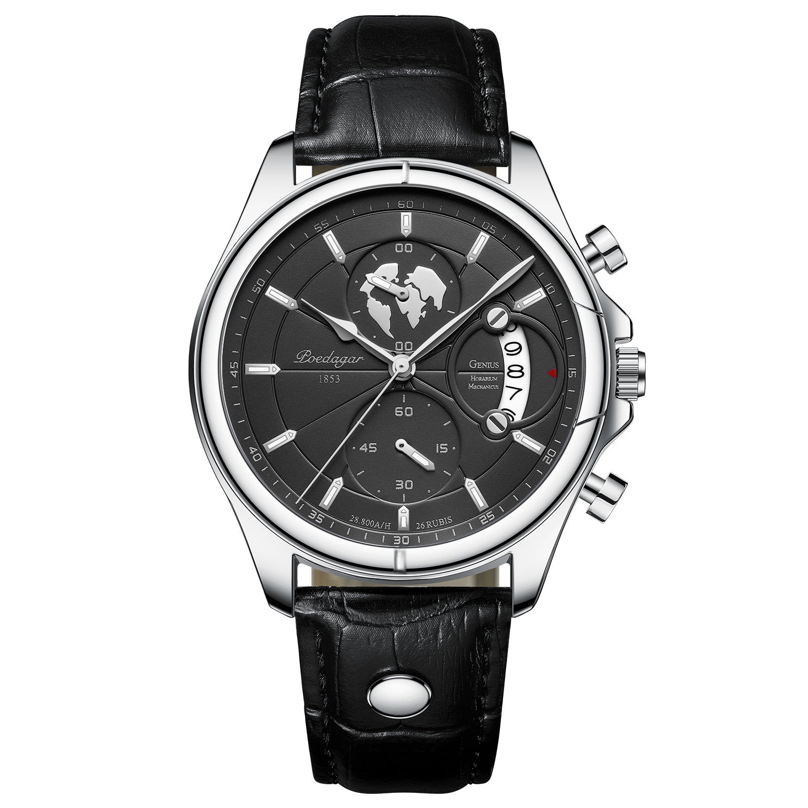Swiss men's waterproof multi - function sports quartz watches.