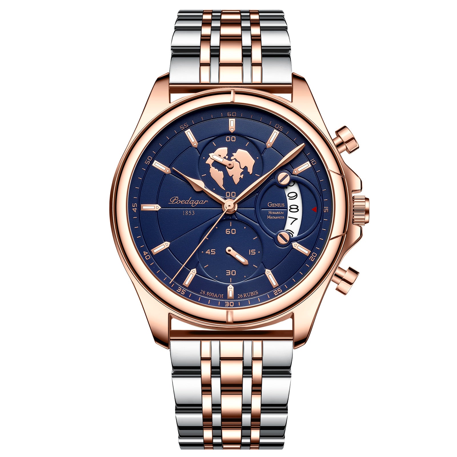 Swiss men's waterproof multi - function sports quartz watches.