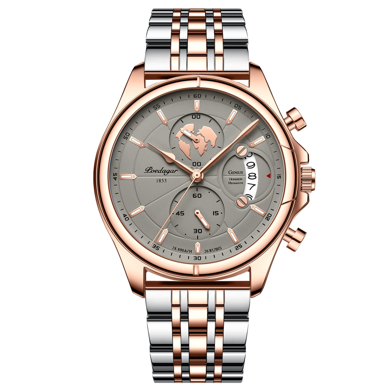 Swiss men's waterproof multi - function sports quartz watches.