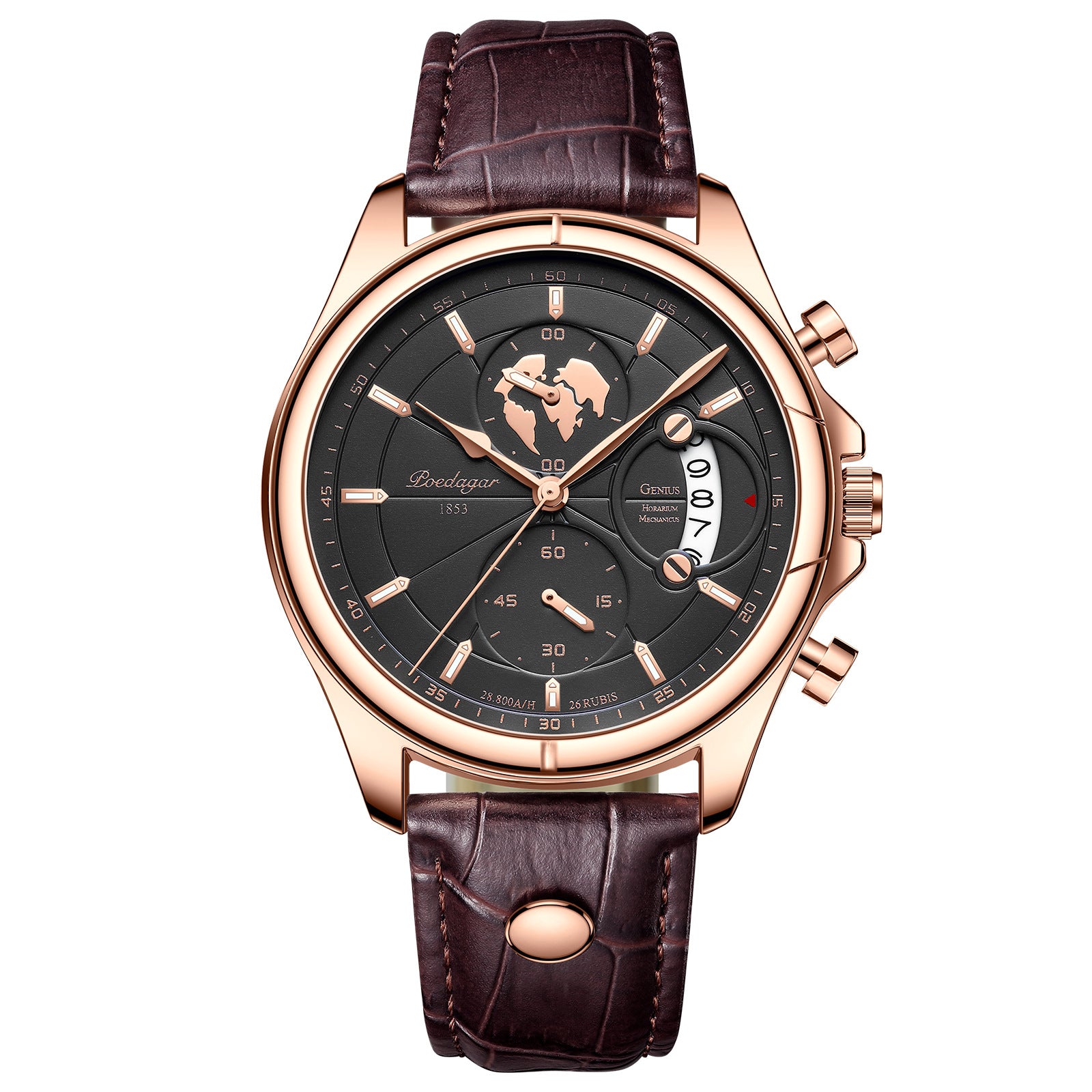 Swiss men's waterproof multi - function sports quartz watches.