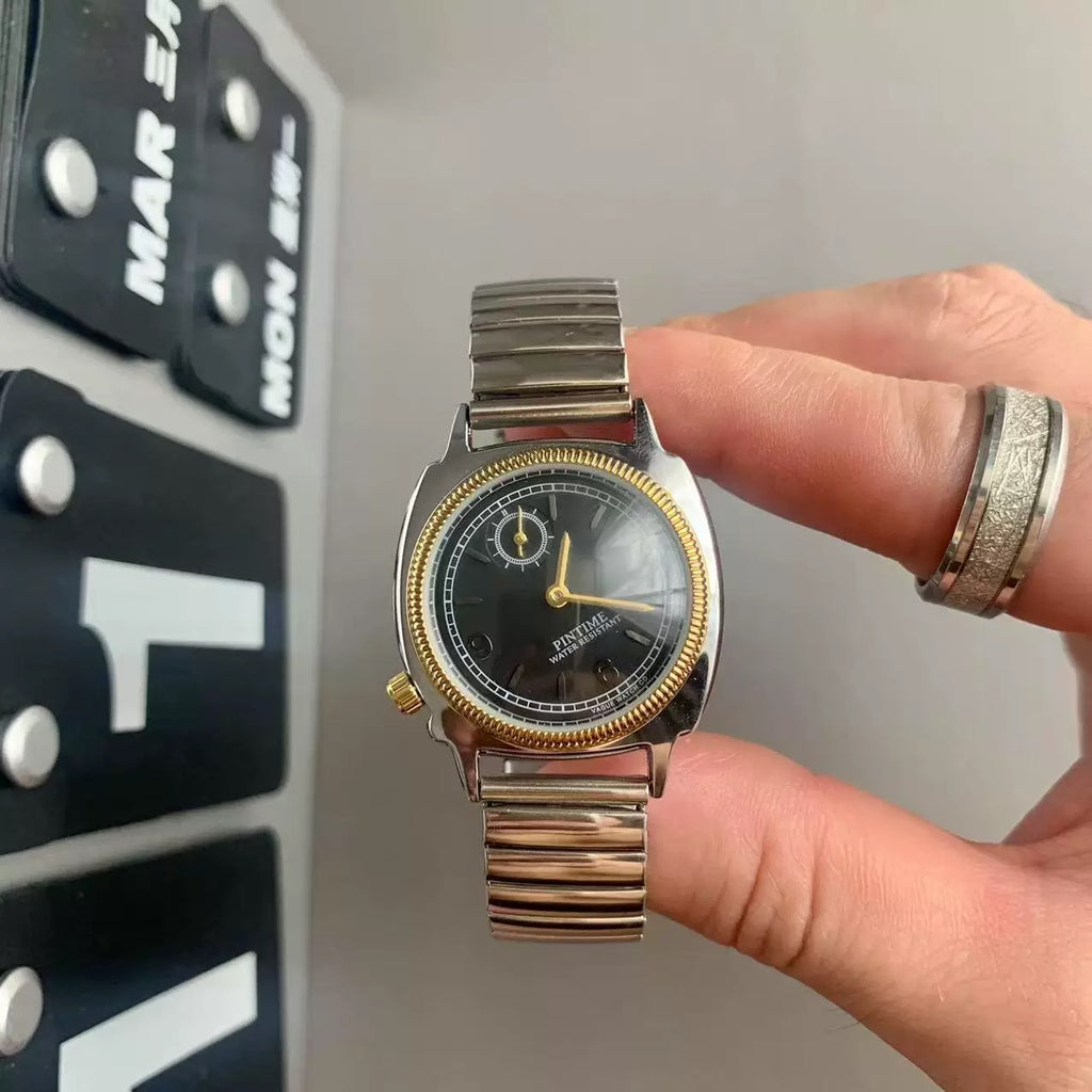 Futuristic Spring Steel Belt Waterproof Quartz Wrist Watch