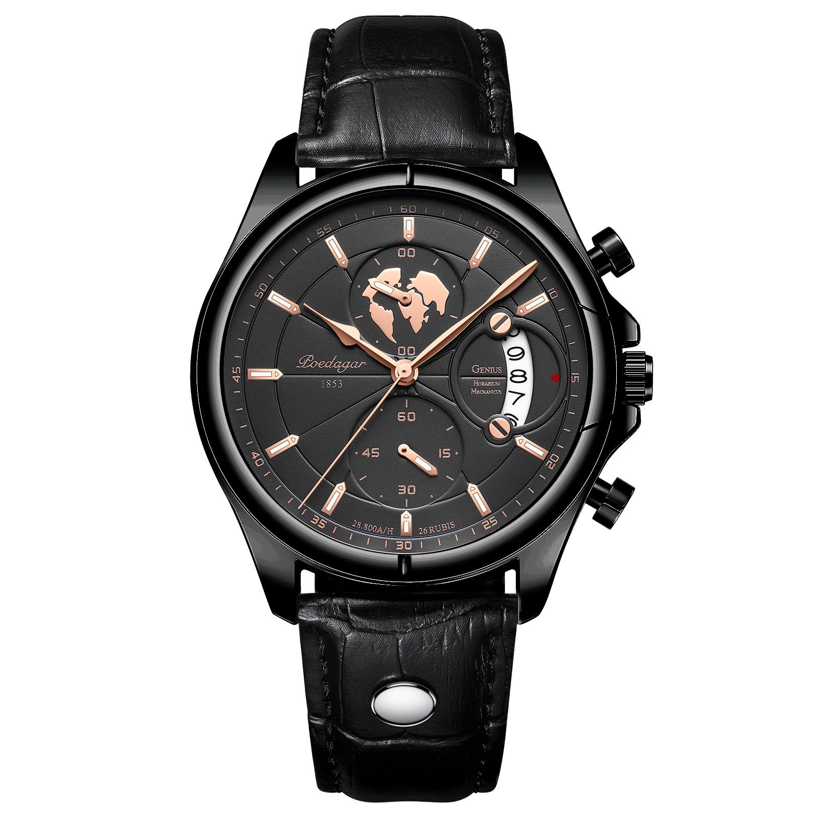 Swiss men's waterproof multi - function sports quartz watches.