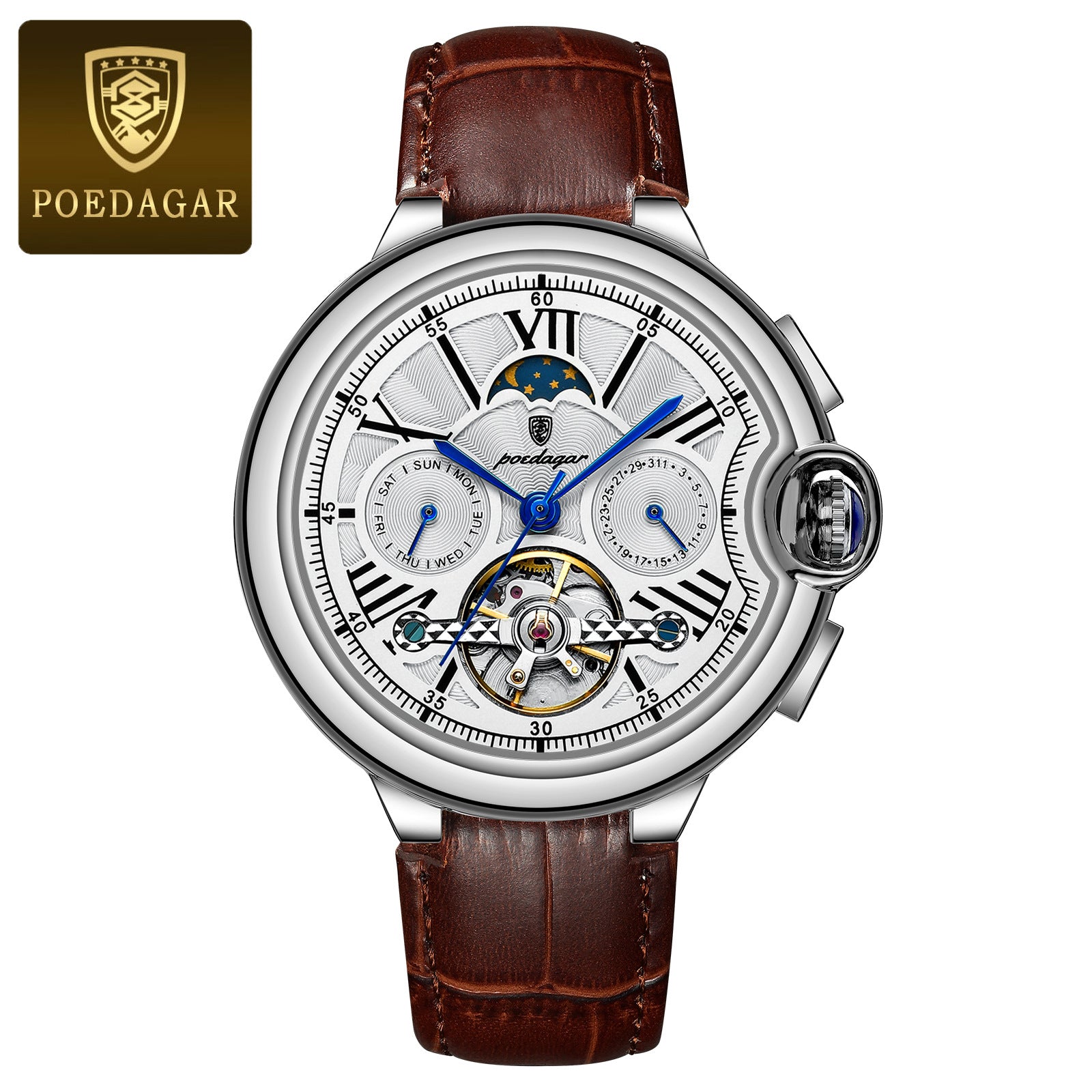 Swiss men's waterproof luminous multi - function mechanical watches.
